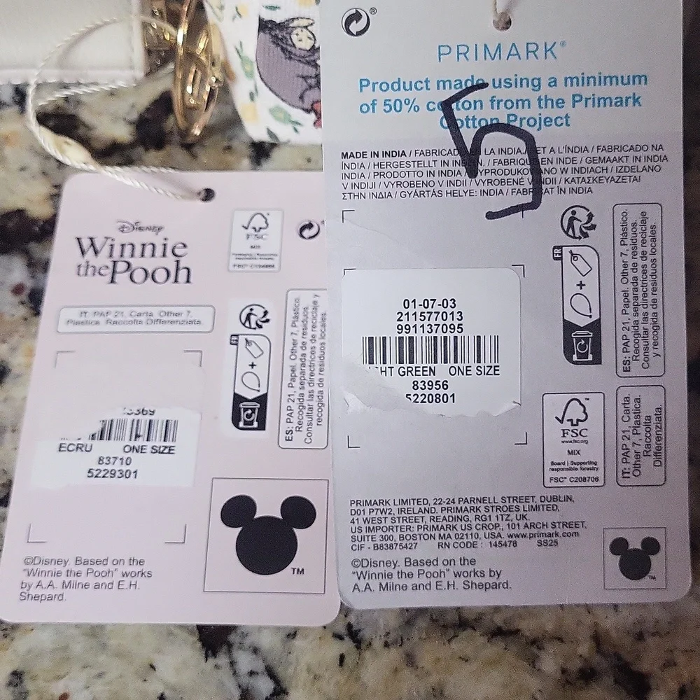 Winnie The Pooh Bag Wallet  Zip Pounch Bundle